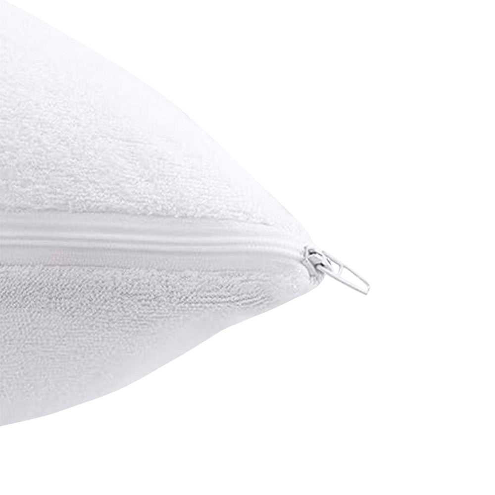 White - Back - K Collection Premium Waterproof Pillow Protector (Pack of 2)