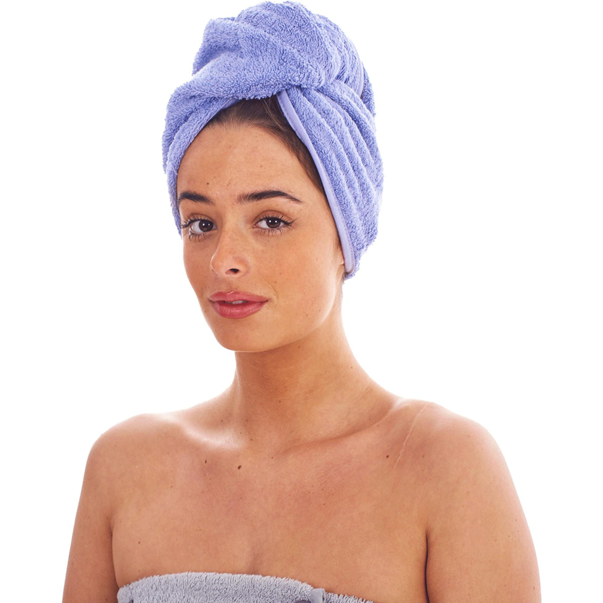 Berry-Lilac-Pink - Pack Shot - Keanu Turban Cotton Towel (Pack of 3)