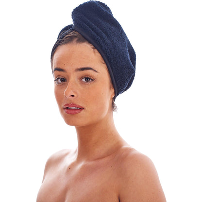 Black-Fuchsia-Aquamarine - Lifestyle - Keanu Turban Cotton Towel (Pack of 3)