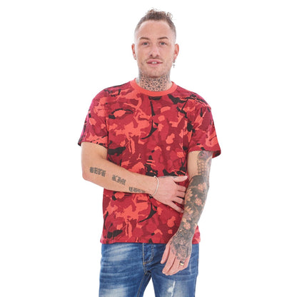 Blue-Green-Red - Side - Keanu Mens Camouflage T-Shirt (Pack of 3)