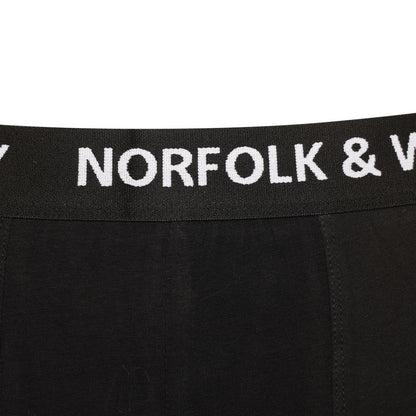 Blue-Black-Red-Royal Blue-Burgundy-Dark Grey - Pack Shot - Norfolk & Way Mens Cotton Blend Boxer Shorts (Pack of 6)