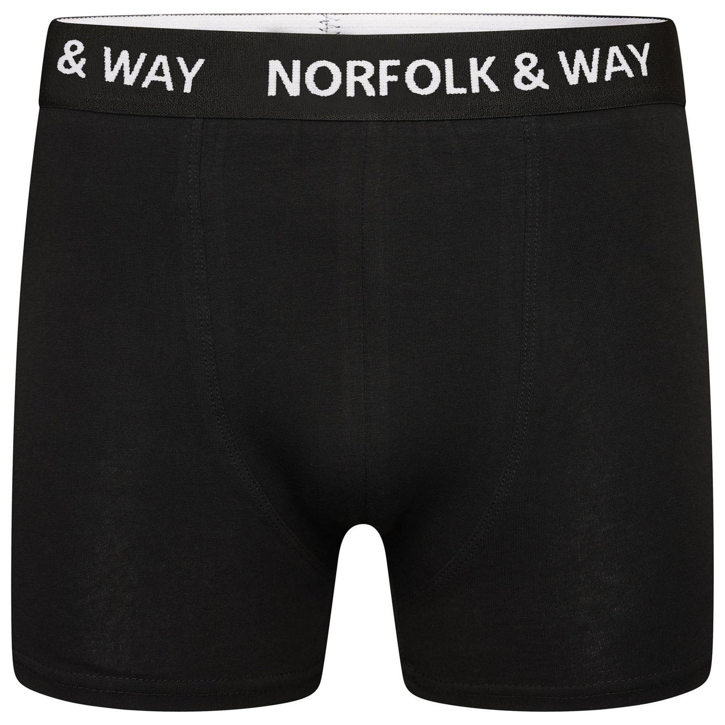 Blue-Black-Red-Royal Blue-Burgundy-Dark Grey - Lifestyle - Norfolk & Way Mens Cotton Blend Boxer Shorts (Pack of 6)