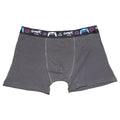 Grey-Dark Grey-Red-Royal Blue-Black - Pack Shot - Floso Boys Cotton Blend Boxer Shorts (Pack of 5)