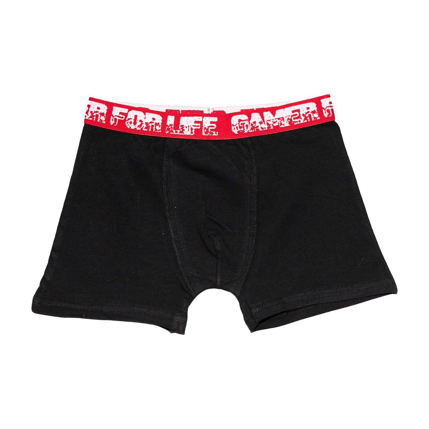 Neon Yellow-Green-Red-Blue-Purple - Side - Floso Boys Gamer For Life Graffiti Cotton Blend Boxer Shorts