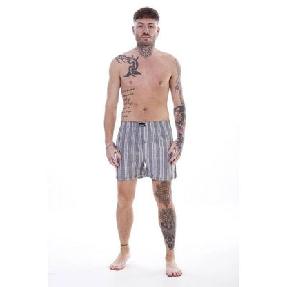 Multicoloured - Side - Keanu Mens Patterned Woven Boxer Shorts (Pack of 6)