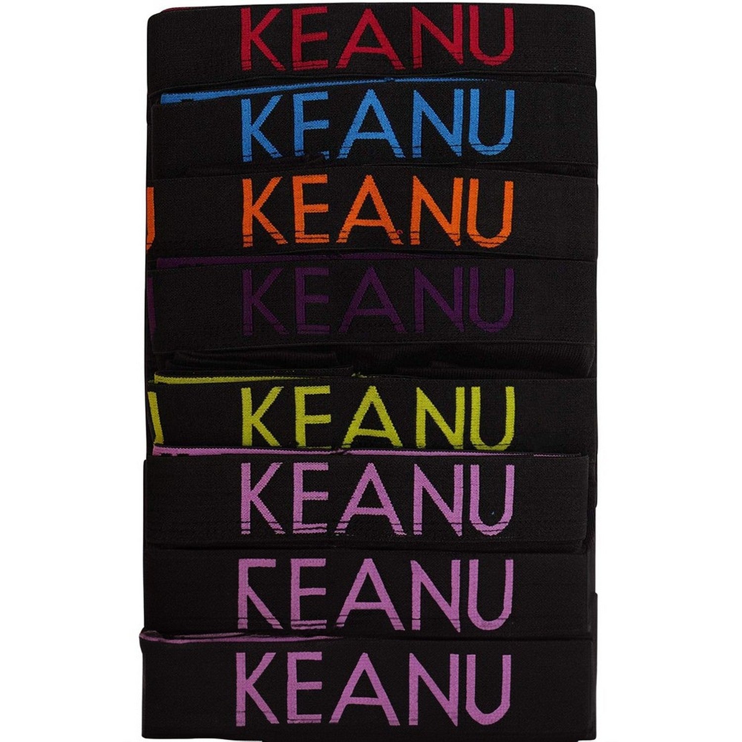 Orange-Blue-Purple-Green-Pink-Red-Black - Lifestyle - Keanu Mens Neon Cotton Blend Boxer Shorts (Pack of 6)