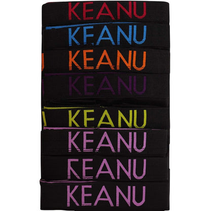 Orange-Blue-Purple-Green-Pink-Red-Black - Lifestyle - Keanu Mens Neon Cotton Blend Boxer Shorts (Pack of 6)