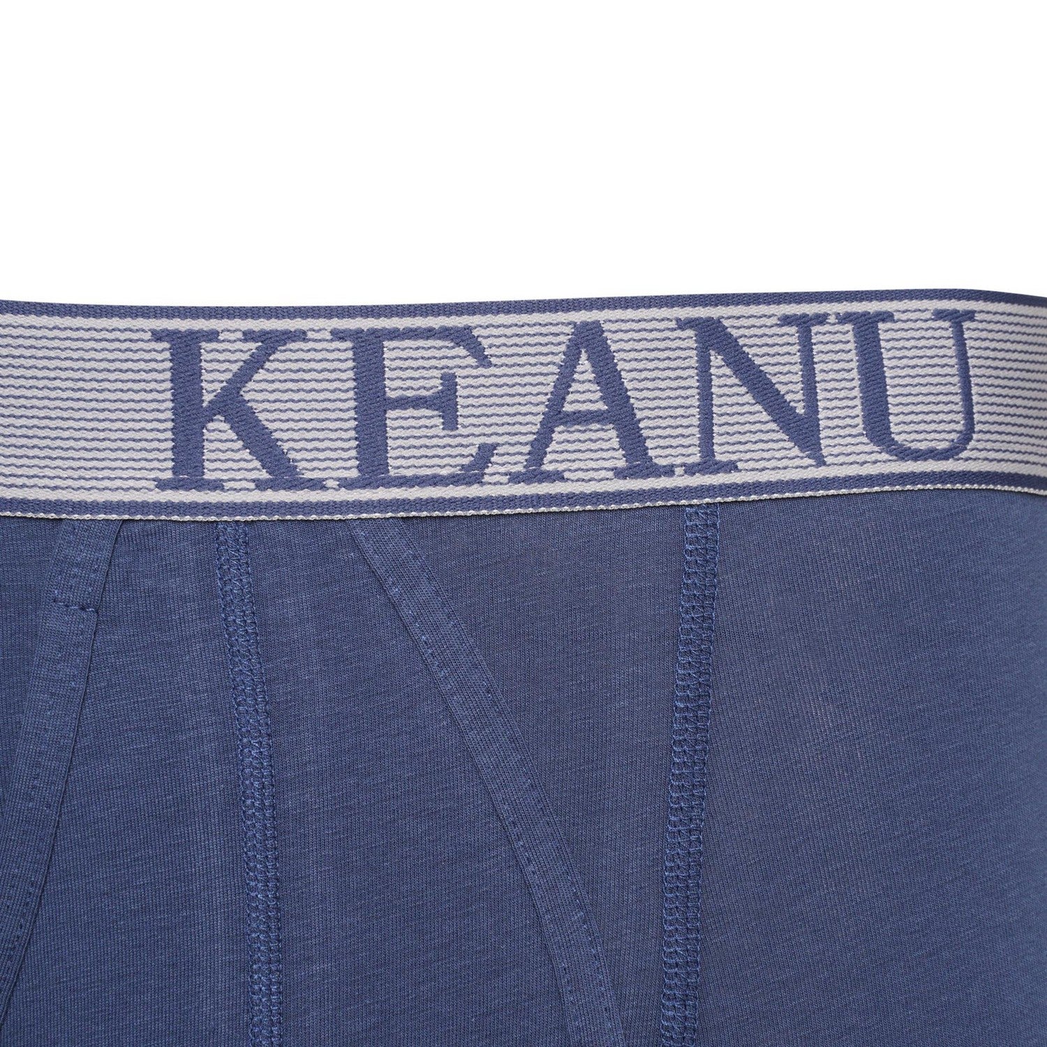 Multicoloured - Back - Keanu Mens Plain Boxer Shorts (Pack of 6)
