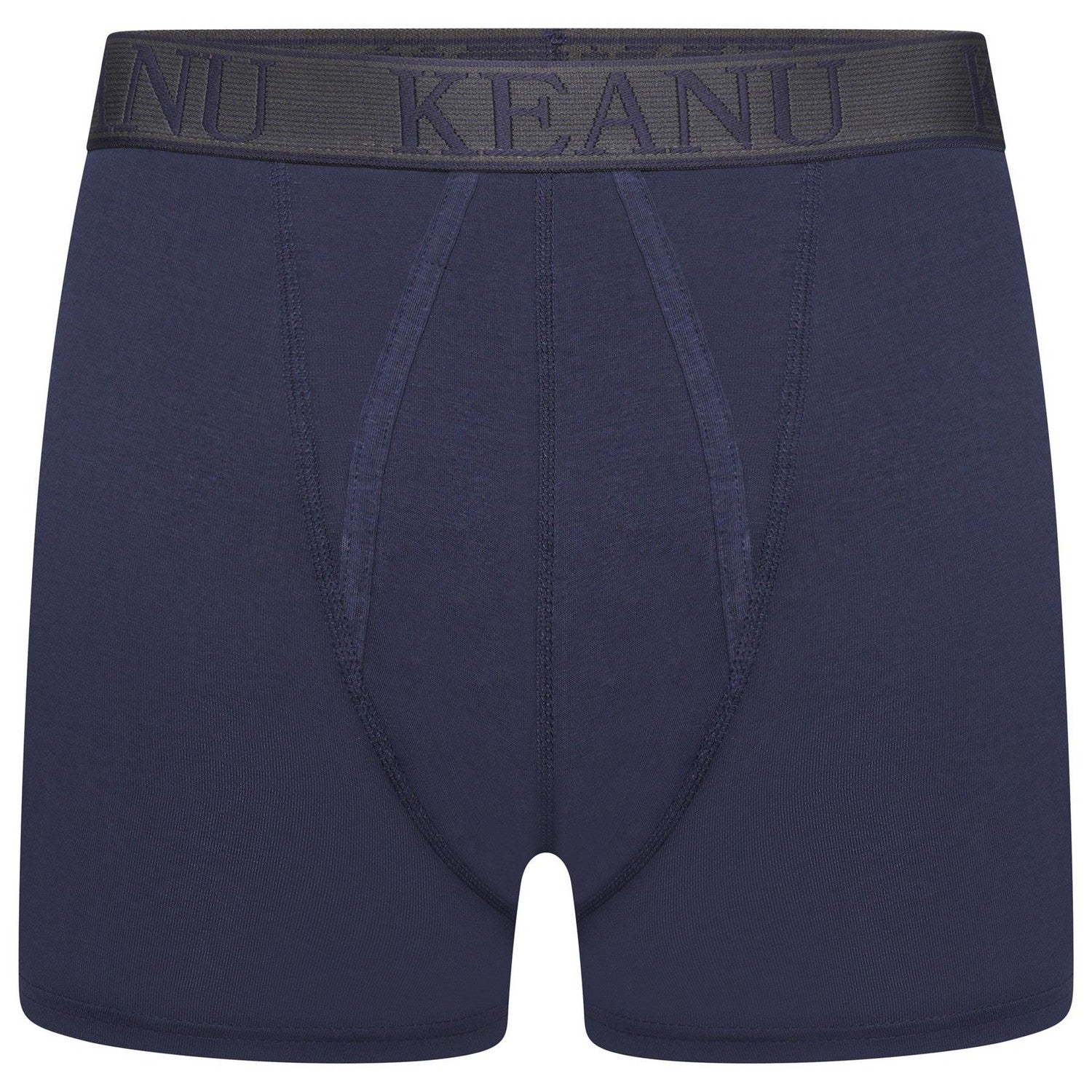 Multicoloured - Side - Keanu Mens Plain Boxer Shorts (Pack of 6)
