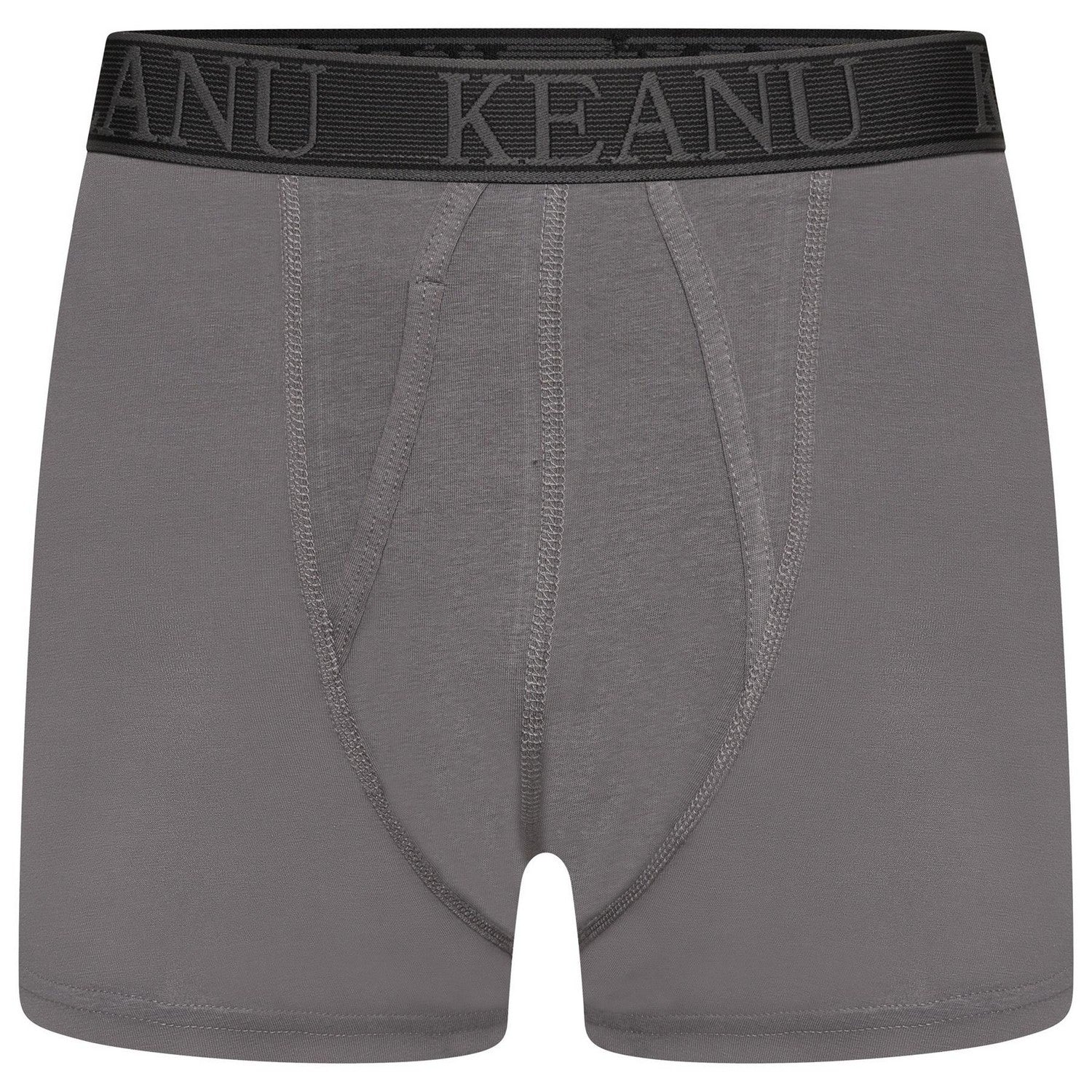 Multicoloured - Lifestyle - Keanu Mens Plain Boxer Shorts (Pack of 6)
