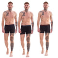 Black - Lifestyle - Harte & Soul Mens Plain Bamboo Boxer Shorts (Pack of 12)