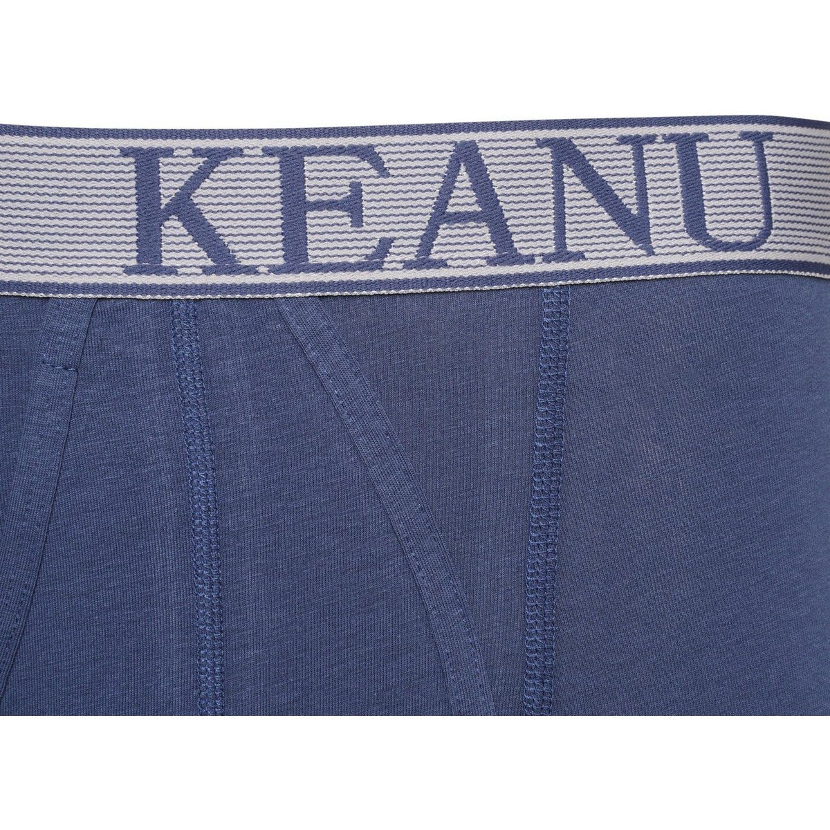 Blue - Side - Keanu Mens Boxer Shorts (Pack of 12)