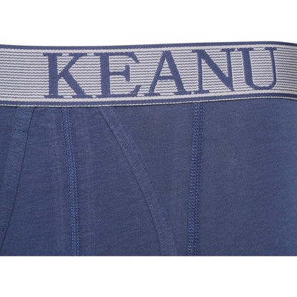 Blue - Side - Keanu Mens Boxer Shorts (Pack of 12)
