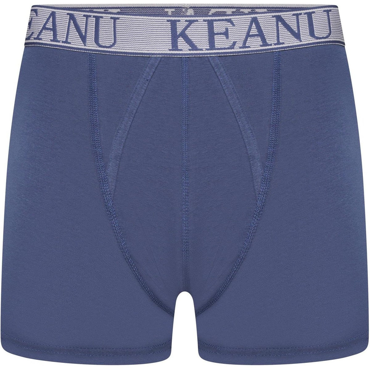Blue - Close up - Keanu Mens Boxer Shorts (Pack of 12)