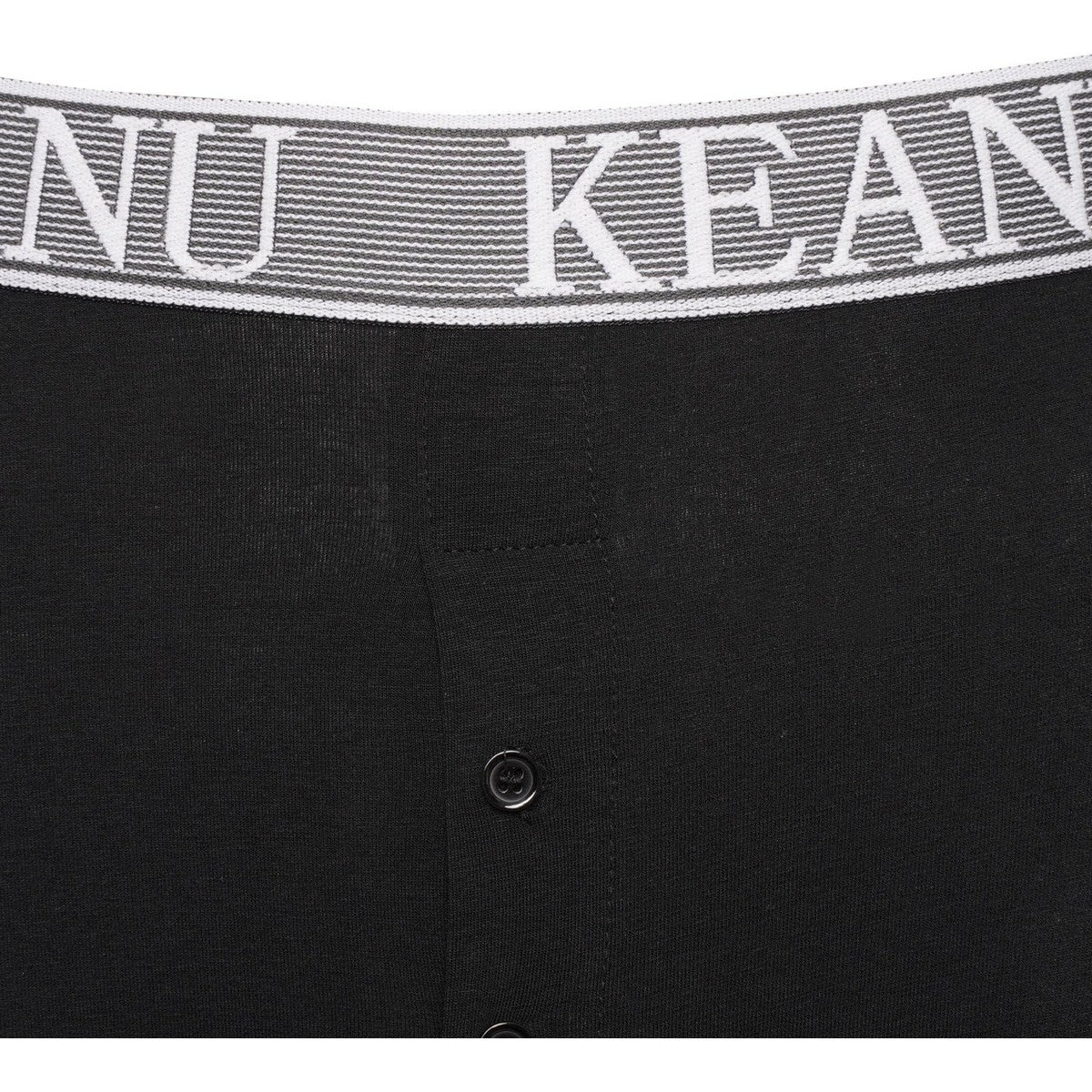Black - Side - Keanu Mens Plain Boxer Shorts (Pack of 12)