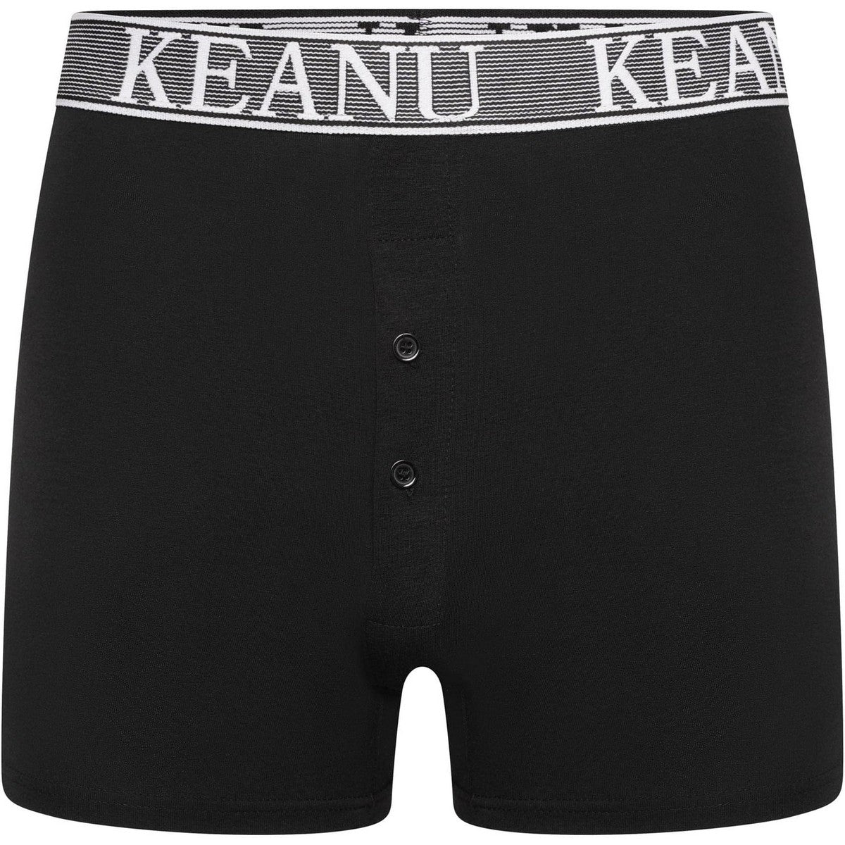 Black - Pack Shot - Keanu Mens Plain Boxer Shorts (Pack of 12)