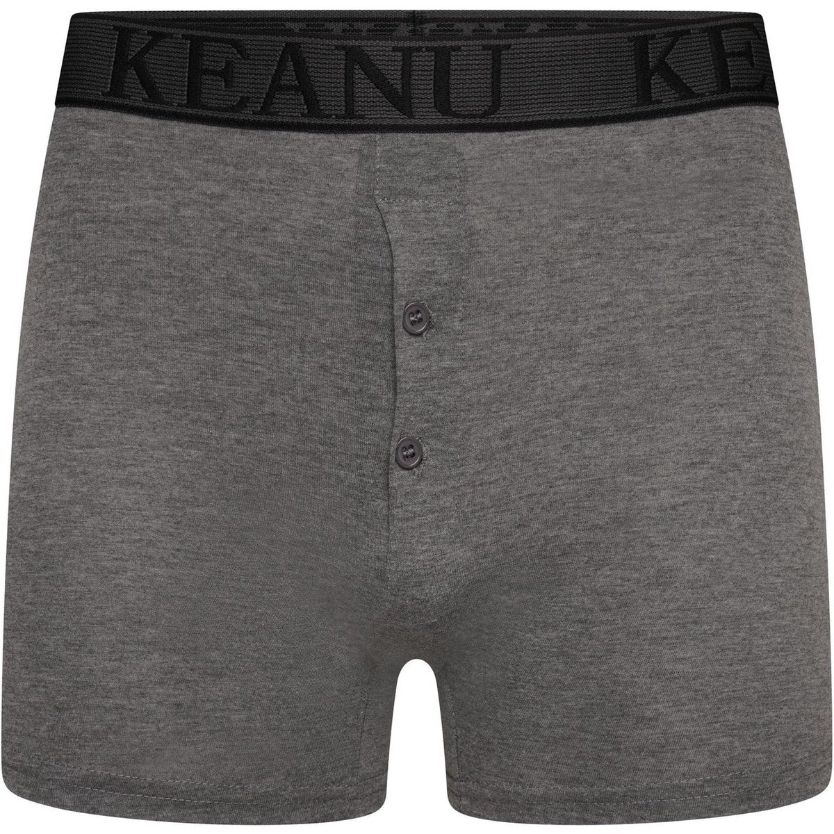 Blue - Side - Keanu Mens Plain Boxer Shorts (Pack of 12)