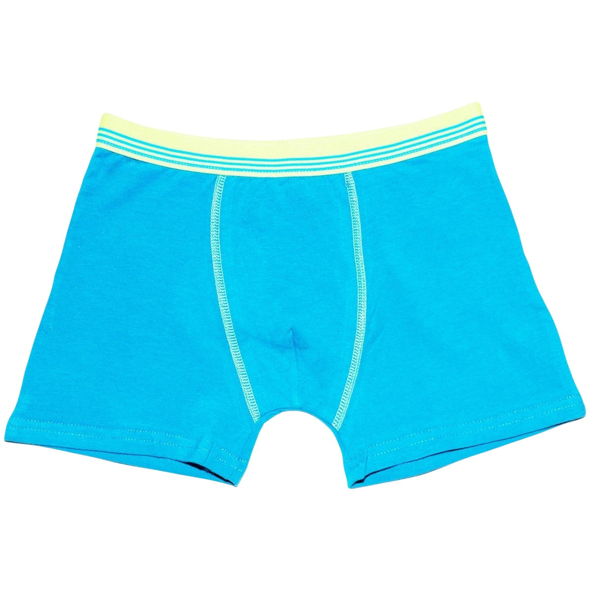 Black-Red-Blue-Orange - Side - Keanu Boys Striped Boxer Shorts (Pack of 6)