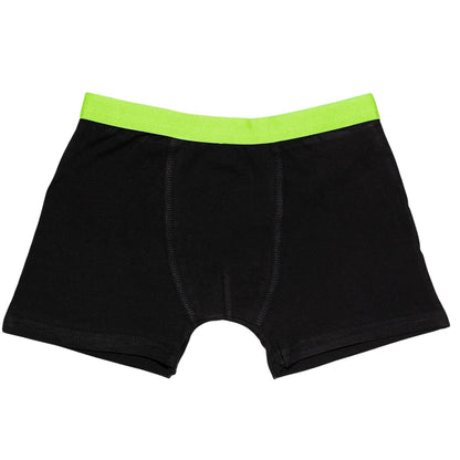 Black-Red-Blue-Orange-Purple-Yellow - Lifestyle - Keanu Boys Cotton Blend Boxer Shorts (Pack Of 6)