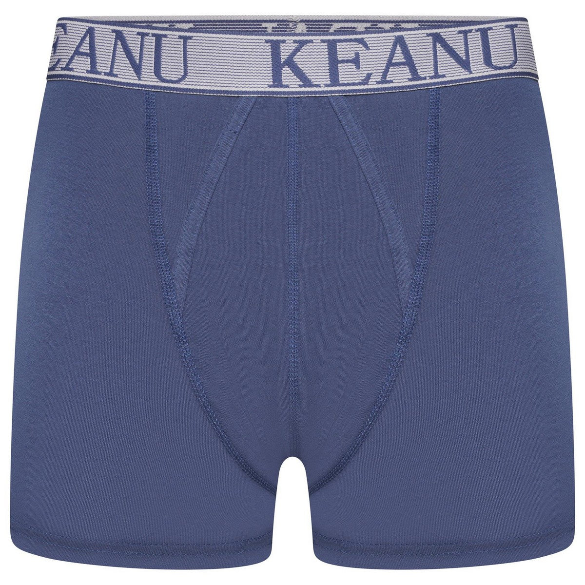 Blue - Lifestyle - Keanu Mens Plain Boxer Shorts (Pack of 6)