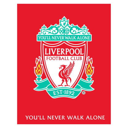 White-Green-Yellow-Red - Front - Liverpool FC You´ll Never Walk Alone Rug