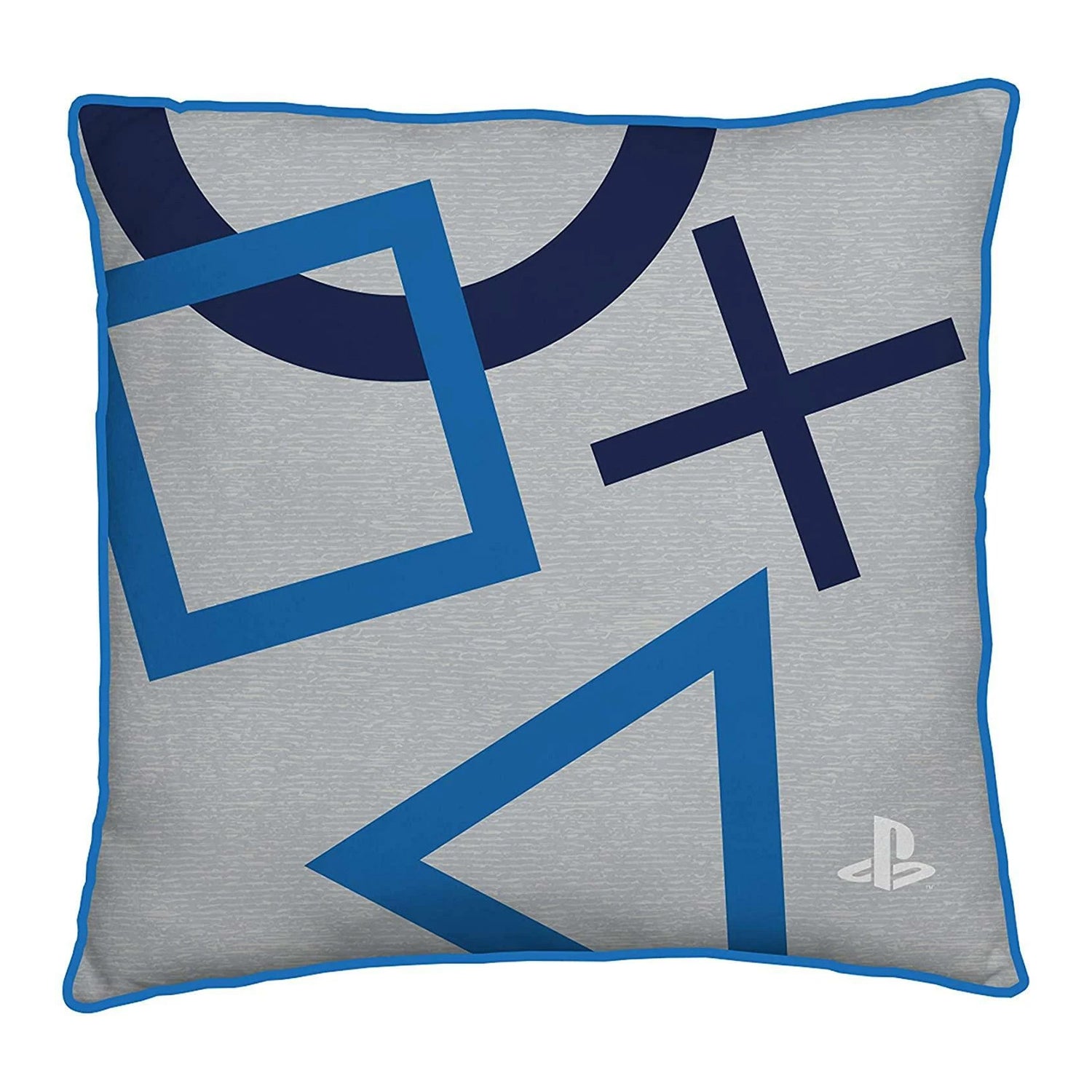 Grey-Blue - Front - Playstation Classic Square Filled Cushion
