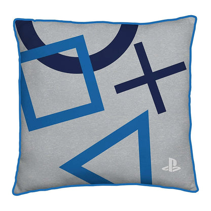 Grey-Blue - Front - Playstation Classic Square Filled Cushion