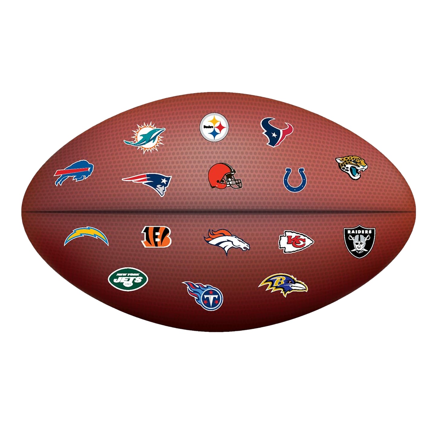 Brown - Back - NFL American Football Filled Cushion