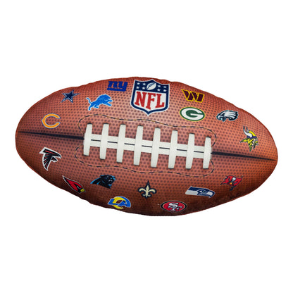 Brown - Side - NFL American Football Filled Cushion