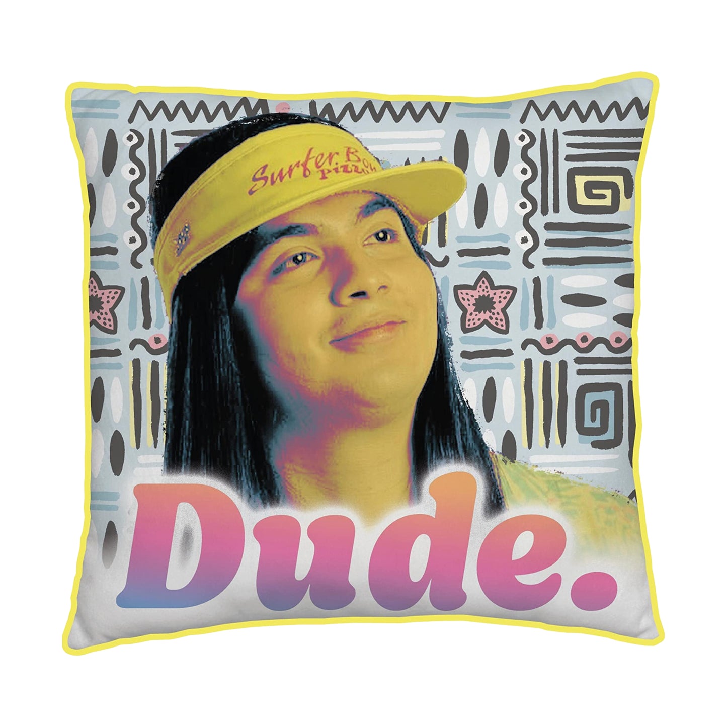 Multicoloured - Front - Stranger Things Square Surfer Boy Filled Cushion