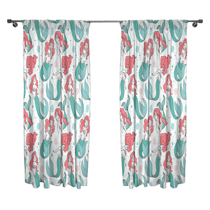 Multicoloured - Front - The Little Mermaid All-Over Print Curtains