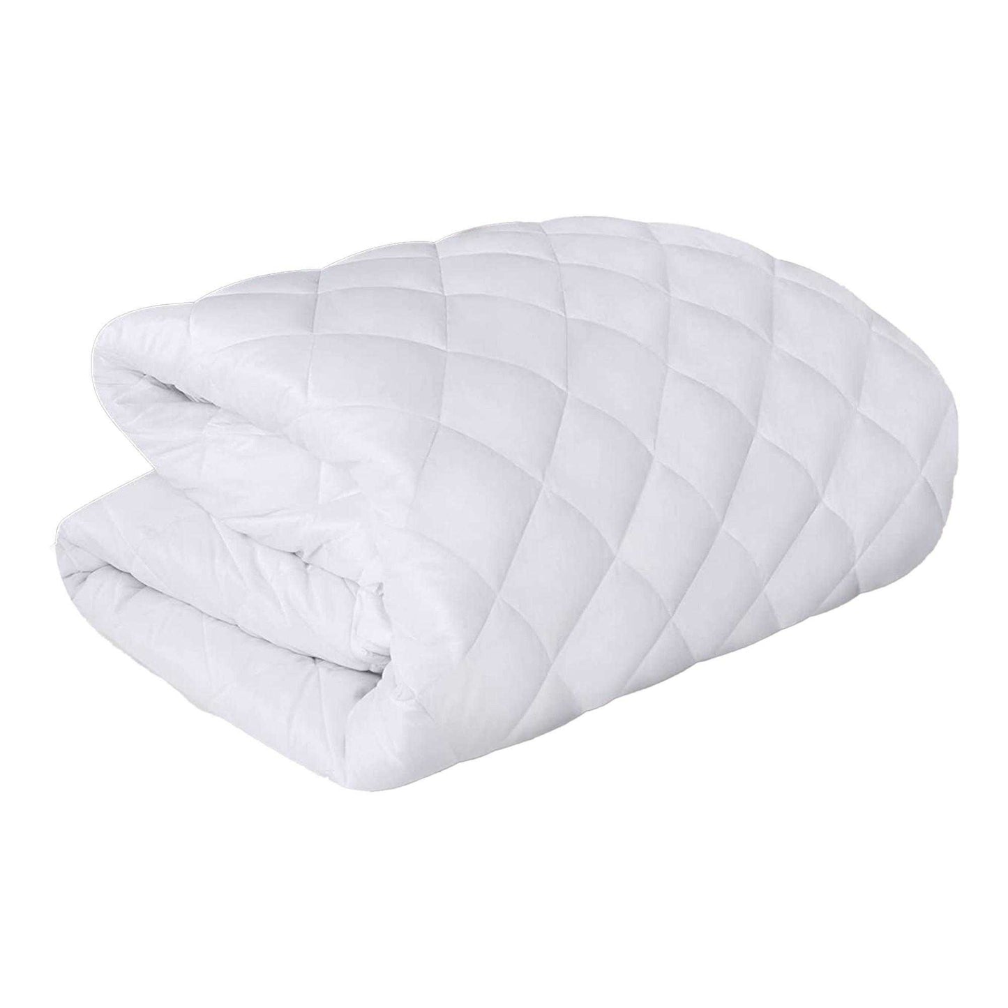 White - Front - K Collection Quilted Mattress Protector