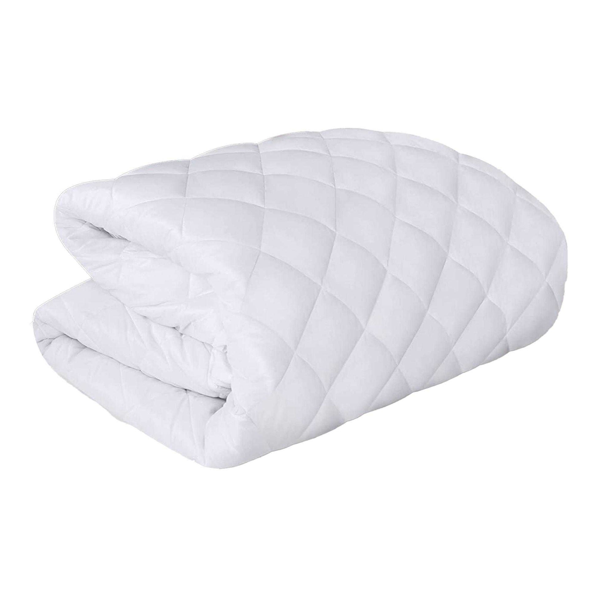 White - Front - K Collection Quilted Mattress Protector