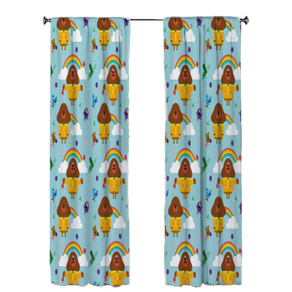 Multicoloured - Front - Hey Duggee Rainbow Curtains