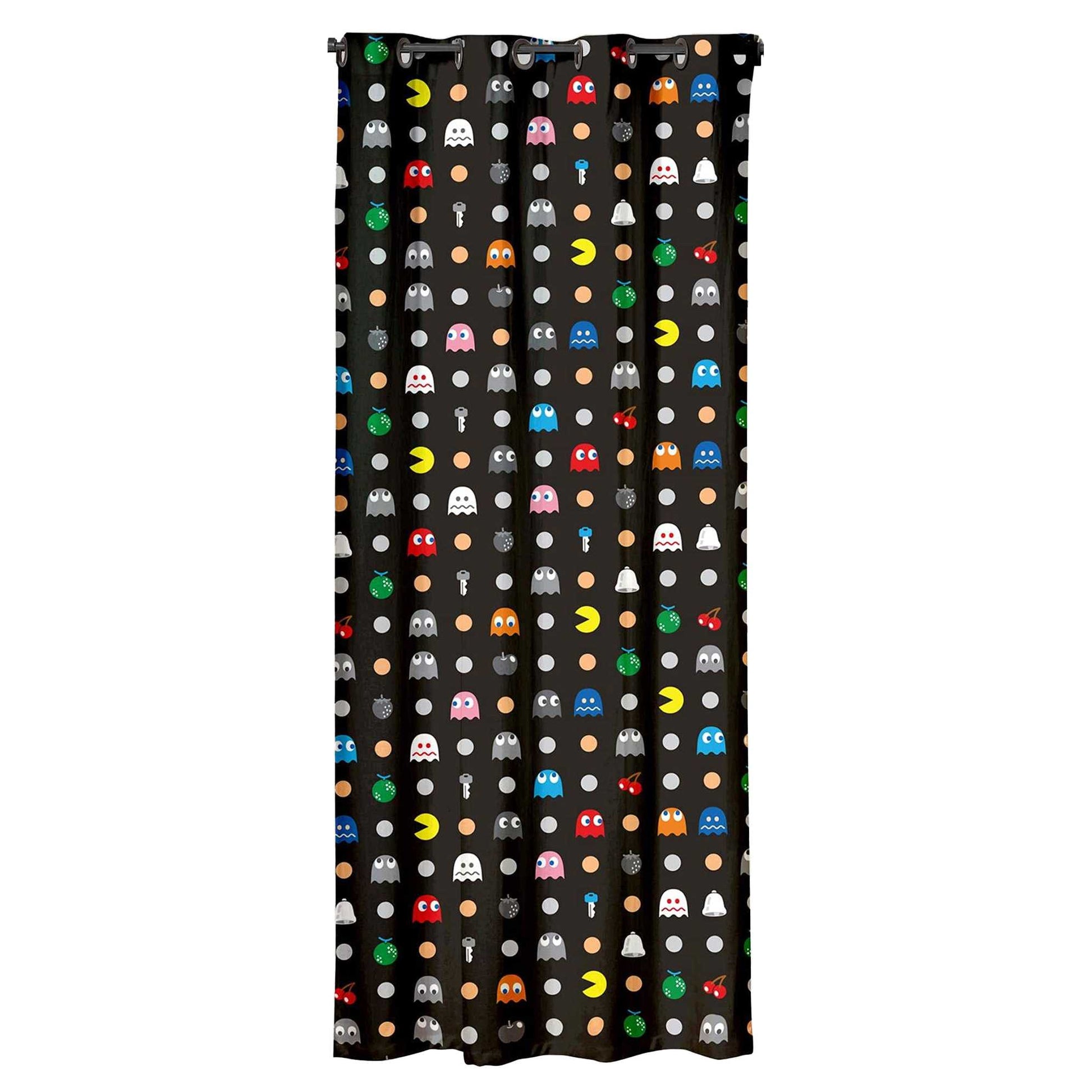 Multicoloured - Back - Pac Man Maze Curtains