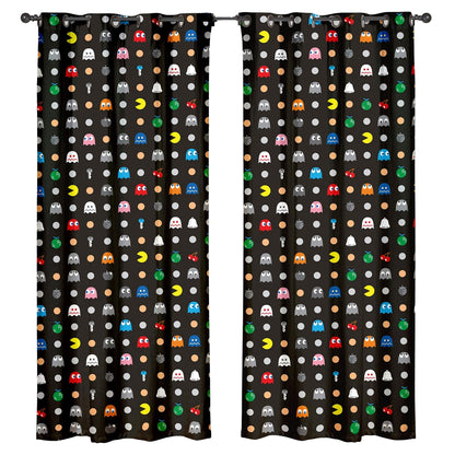 Multicoloured - Front - Pac Man Maze Curtains