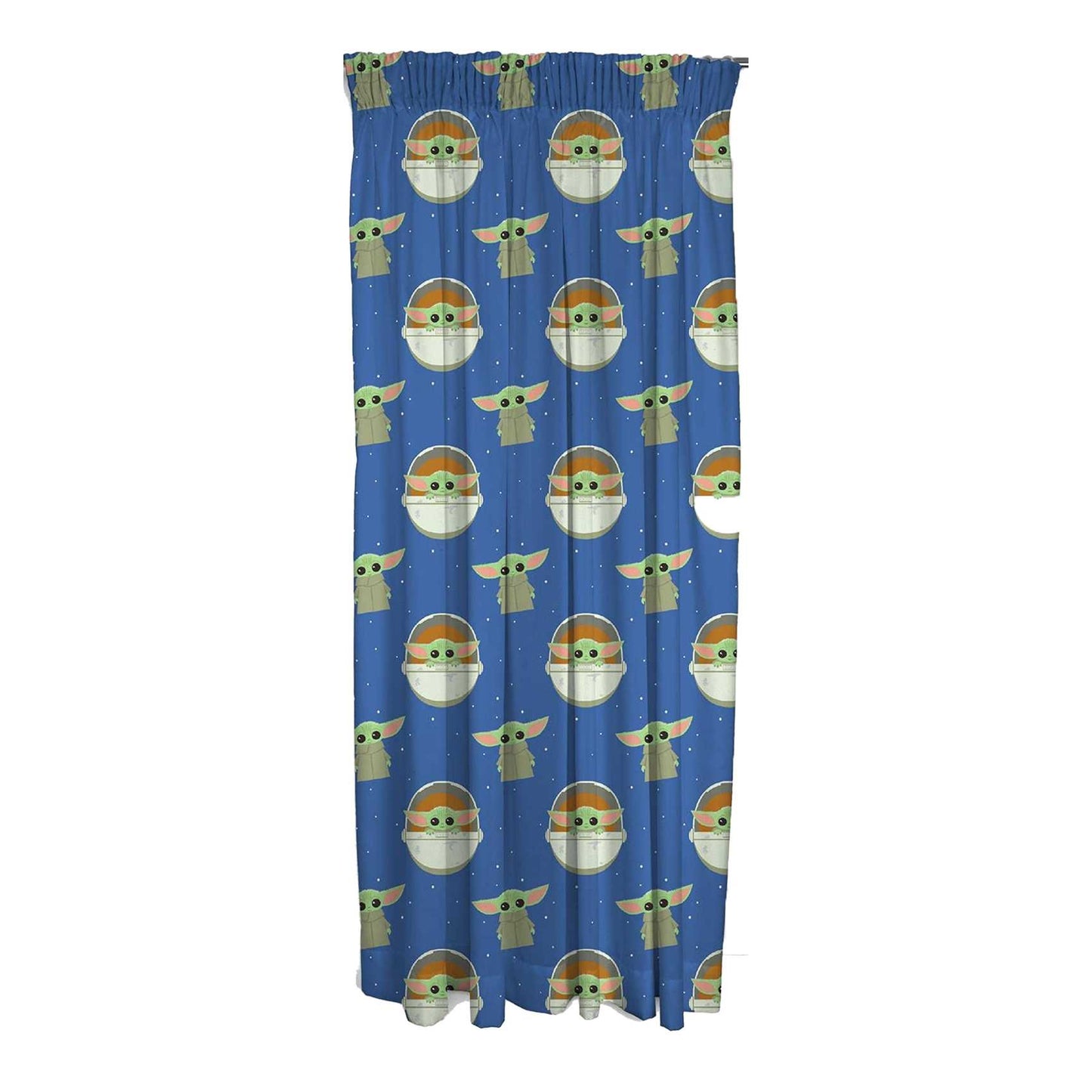 Multicoloured - Back - Star Wars The Mandalorian Baby Yoda Curtains