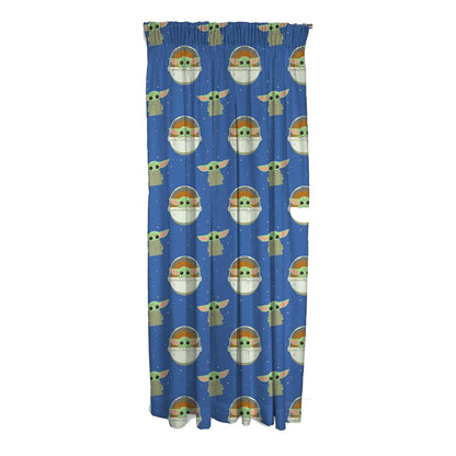 Multicoloured - Back - Star Wars The Mandalorian Baby Yoda Curtains