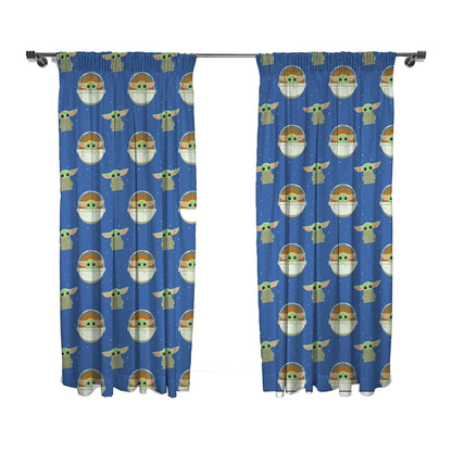 Multicoloured - Front - Star Wars The Mandalorian Baby Yoda Curtains