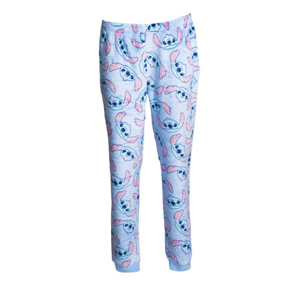 Blue - Lifestyle - Lilo & Stitch Womens-Ladies Fleece Long Pyjama Set