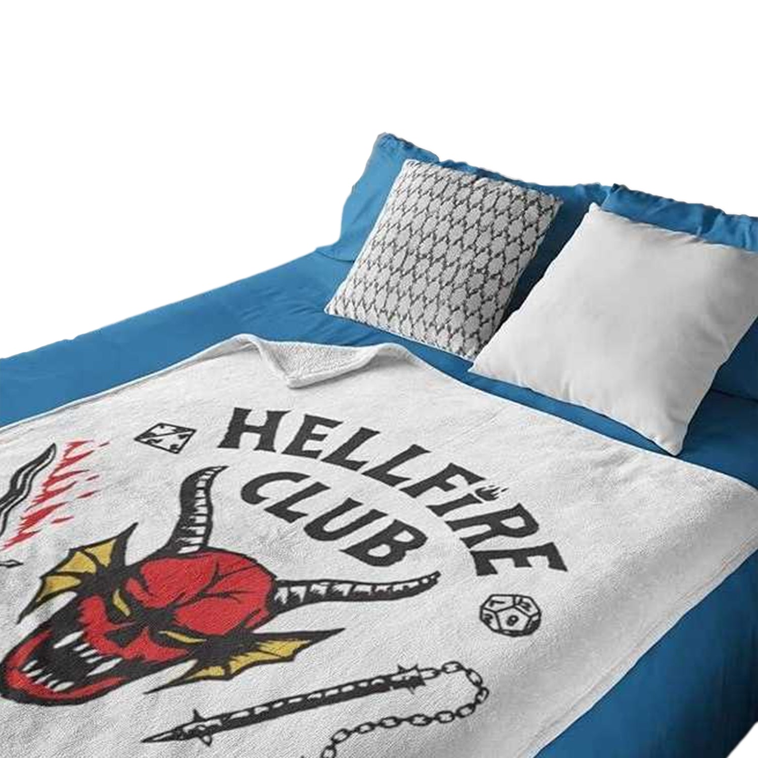 Multicoloured - Front - Stranger Things Hellfire Club Fleece Blanket