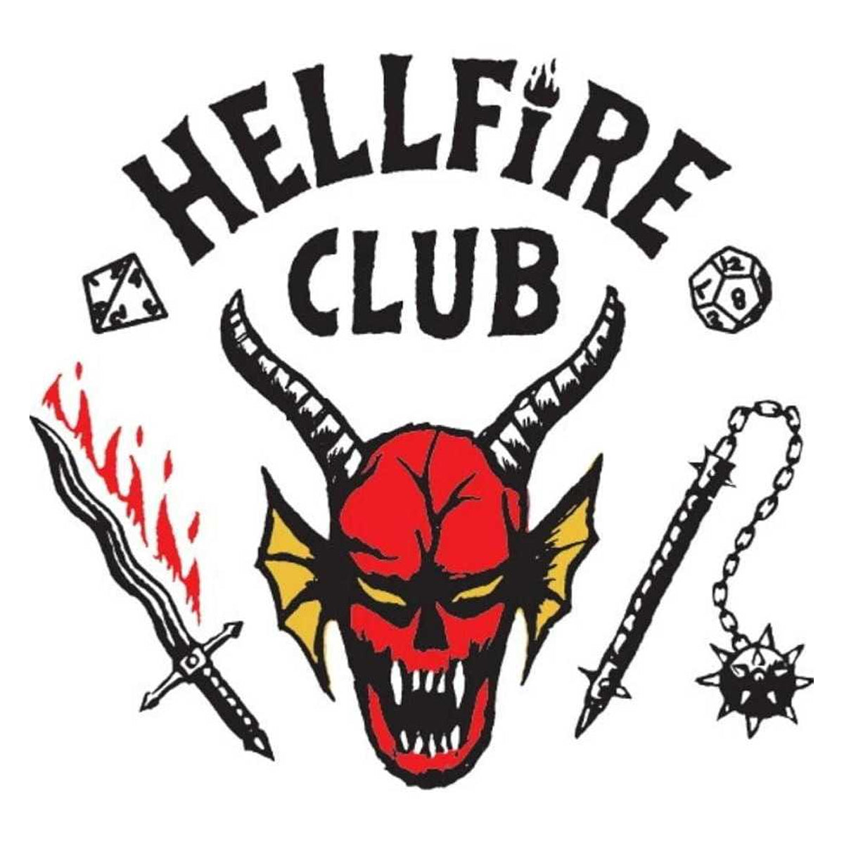 Multicoloured - Back - Stranger Things Hellfire Club Fleece Blanket