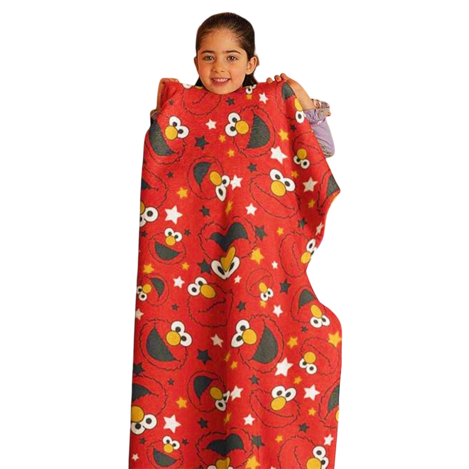 Red-Black-White - Lifestyle - Sesame Street Fleece Elmo Blanket