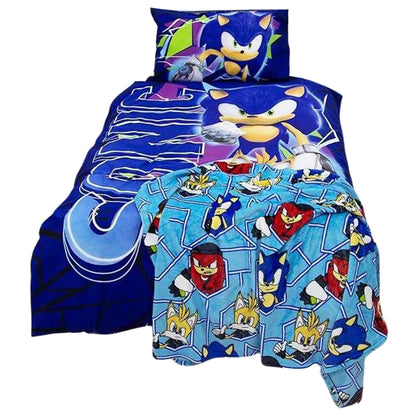 Multicoloured - Back - Sonic The Hedgehog Fleece Blanket