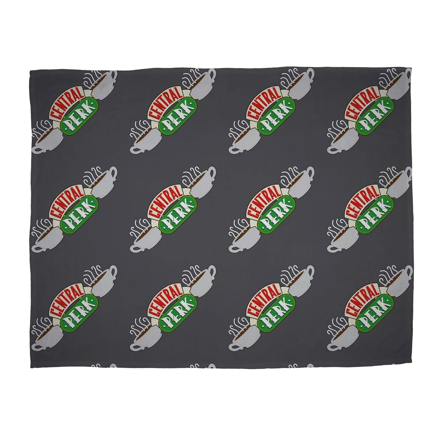 Dark Grey - Front - Friends Coffee Shop Fleece Blanket