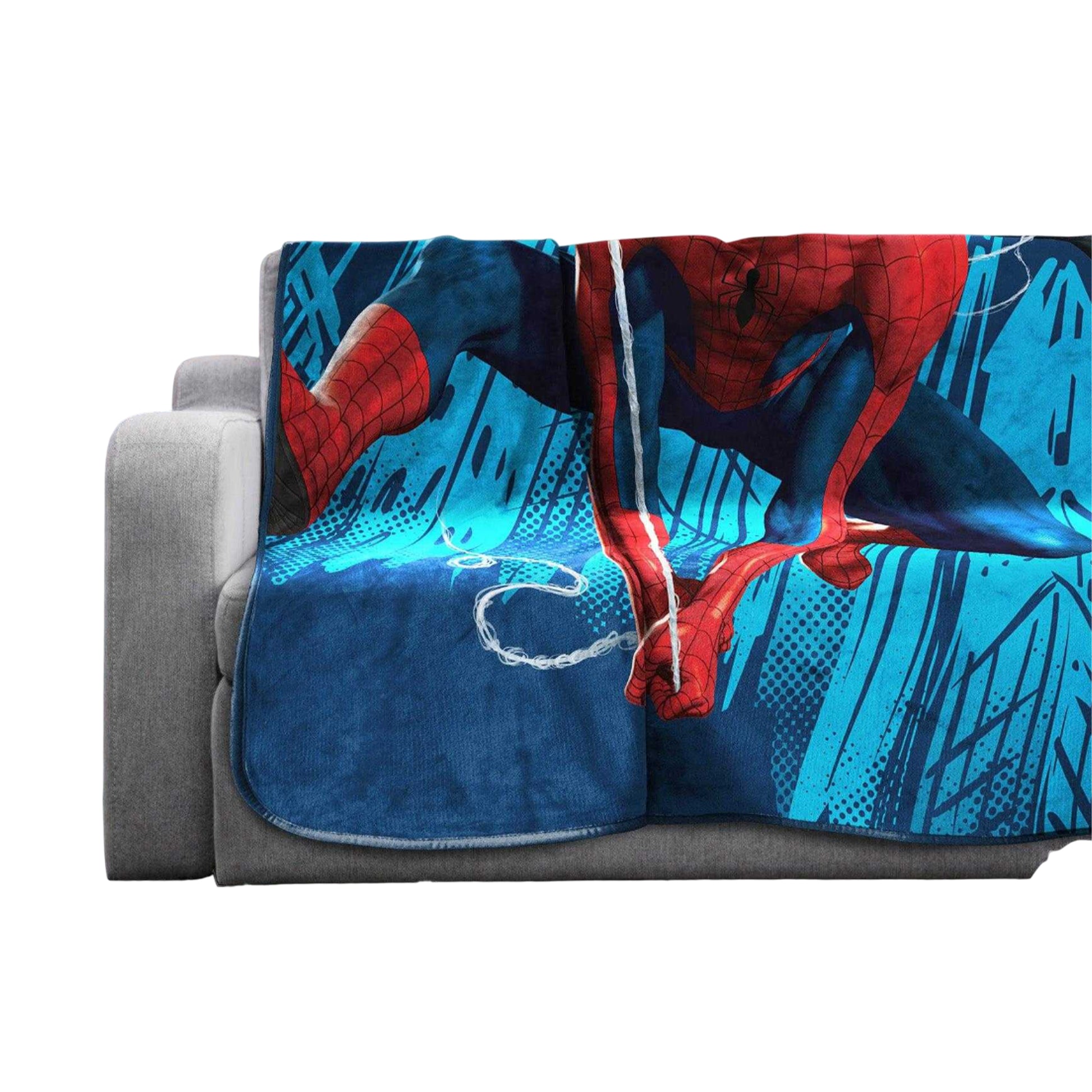 Multicoloured - Back - Spider-Man Plush Printed Throw