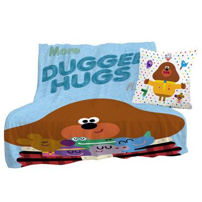 Multicoloured - Back - Hey Duggee Duggee Hugs Fleece Blanket