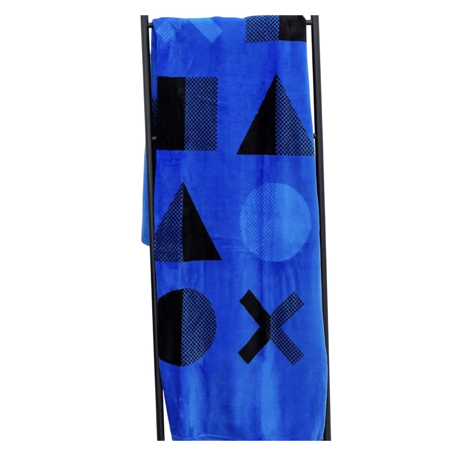 Royal Blue-Black - Back - Playstation Fleece Dot Blanket