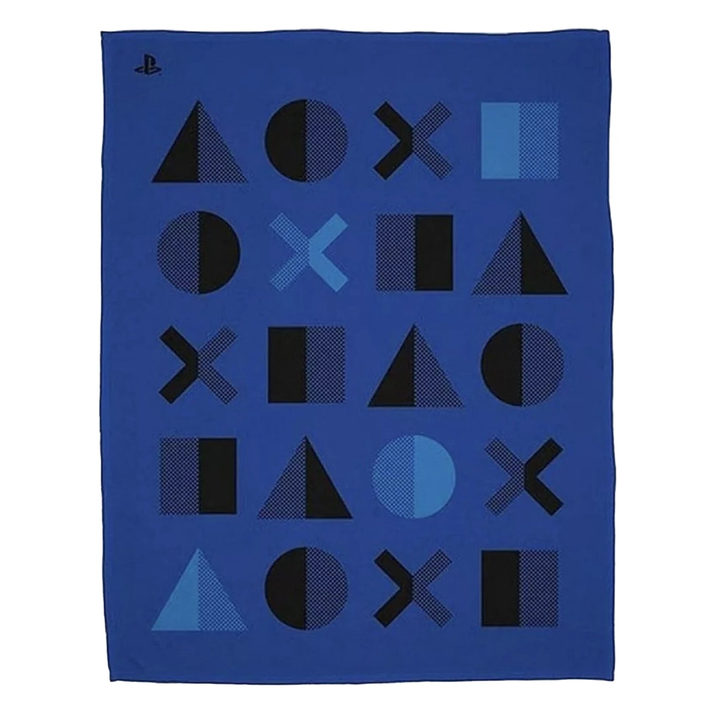 Royal Blue-Black - Front - Playstation Fleece Dot Blanket