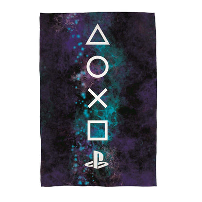 Multicoloured - Front - Playstation Fleece Nebula Blanket